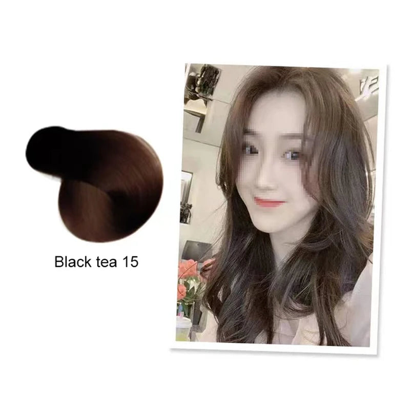 Natural Organic Brown Hair Color Permanent Hair Coloring Shampoo Long Lasting Hair Dye Shampoo for Women Professional Dye