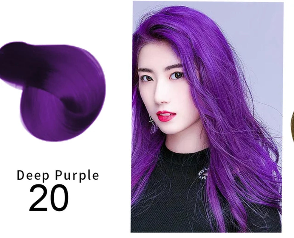 Natural Organic Brown Hair Color Permanent Hair Coloring Shampoo Long Lasting Hair Dye Shampoo for Women Professional Dye